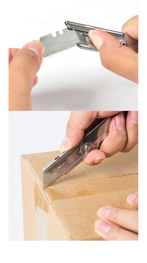 stainless steel box cutter|durable folding box cutters.